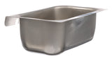 AllPoints 26-5388 Stainless Steel Grease Cup / Tray with Keyhole Stud Mount 6-3/4"L x 4"W x 2-1/2"D