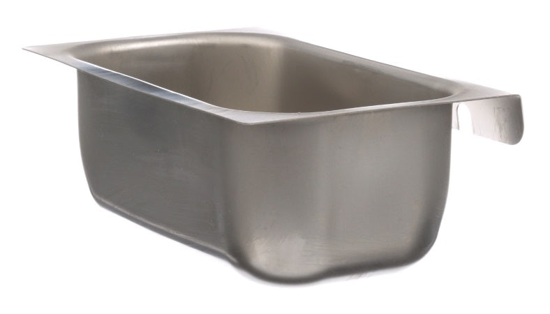 AllPoints 26-5388 Stainless Steel Grease Cup / Tray with Keyhole Stud Mount 6-3/4"L x 4"W x 2-1/2"D