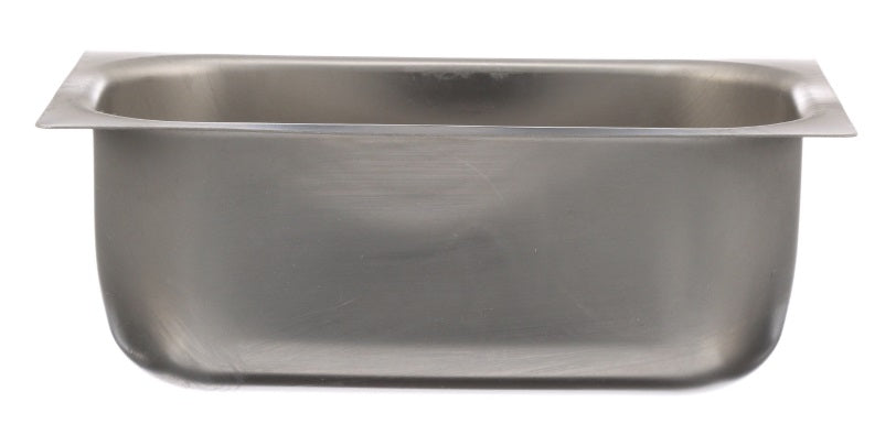 AllPoints 26-5388 Stainless Steel Grease Cup / Tray with Keyhole Stud Mount 6-3/4"L x 4"W x 2-1/2"D