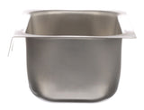 AllPoints 26-5388 Stainless Steel Grease Cup / Tray with Keyhole Stud Mount 6-3/4"L x 4"W x 2-1/2"D