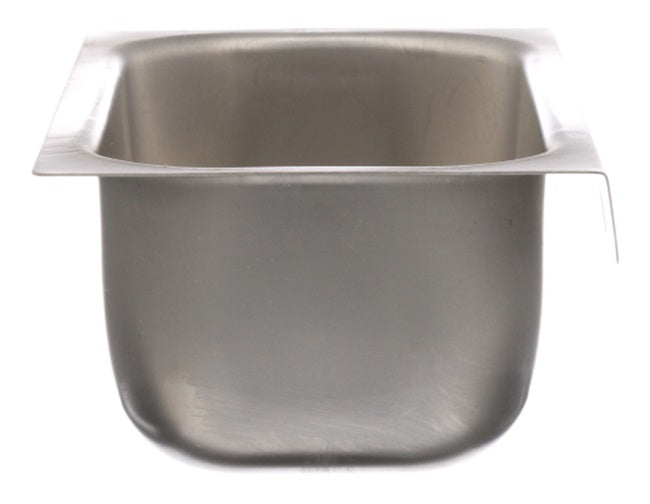AllPoints 26-5388 Stainless Steel Grease Cup / Tray with Keyhole Stud Mount 6-3/4"L x 4"W x 2-1/2"D