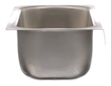 AllPoints 26-5388 Stainless Steel Grease Cup / Tray with Keyhole Stud Mount 6-3/4"L x 4"W x 2-1/2"D