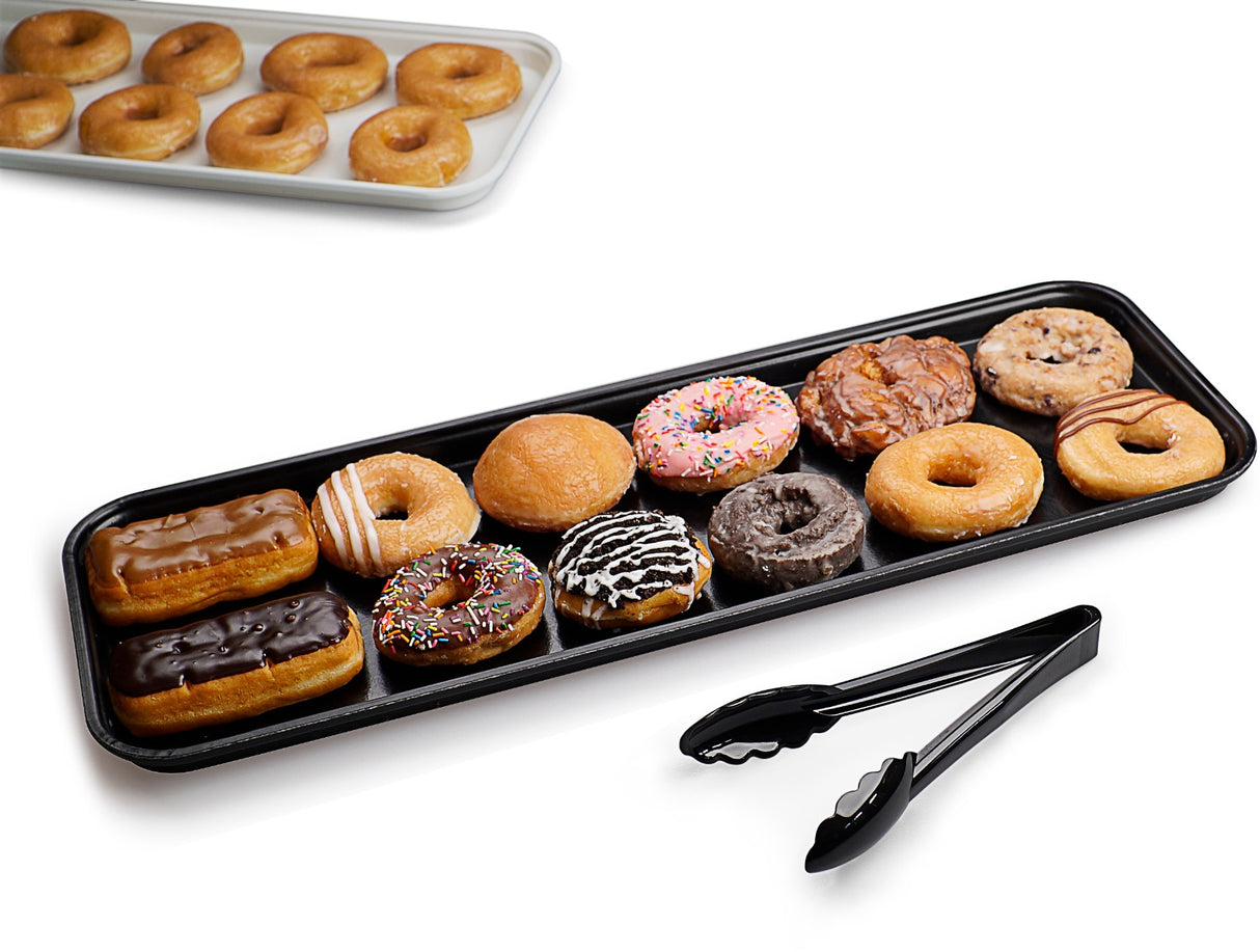 Carlisle 269FMT309 Fiberglass Market Tray 25-1/2"L x 8-3/4"W x 1-1/8"H - Ebony