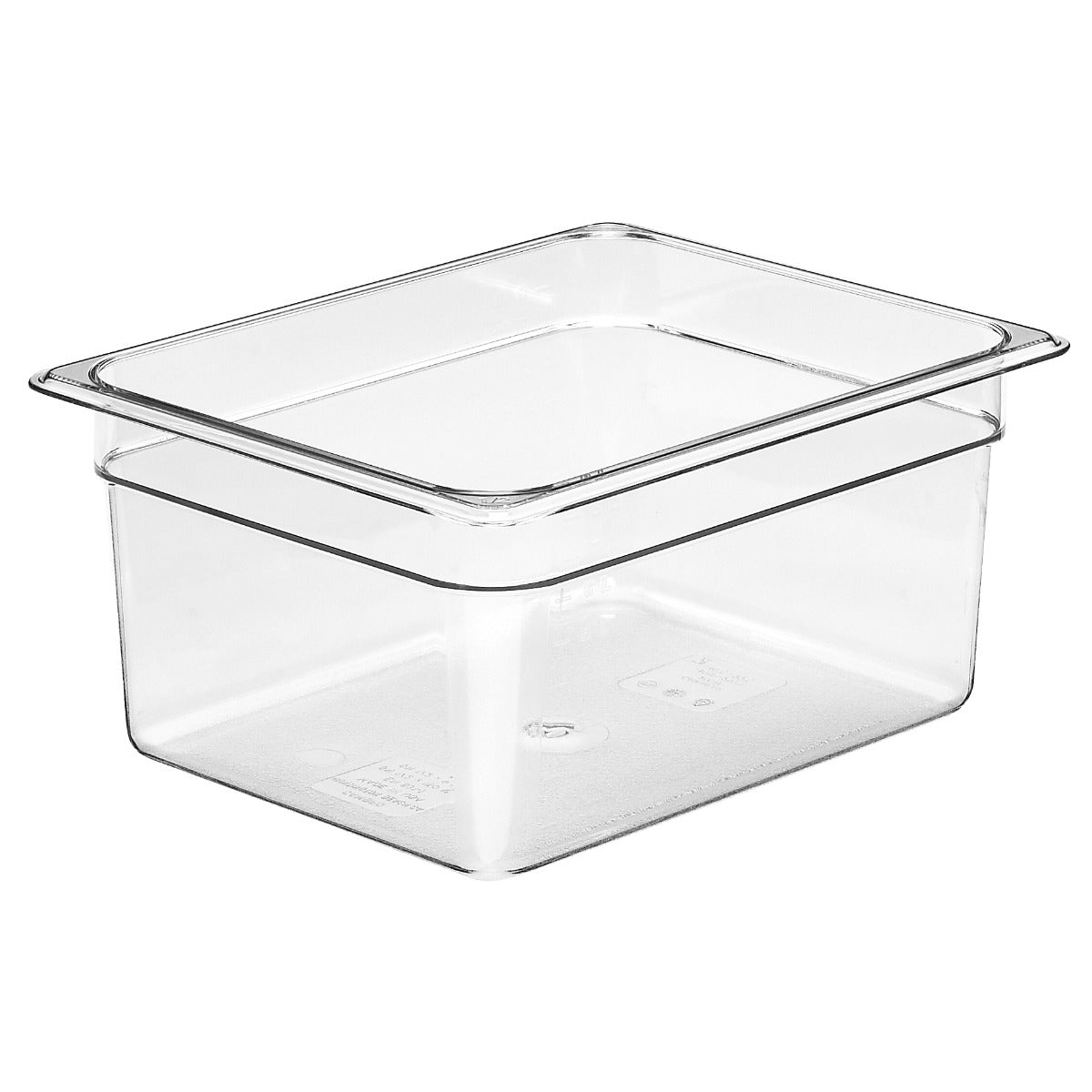 Cambro 26CW135 Camwear Polycarbonate Food Pan - 1/2 Size, 6" Deep - Clear