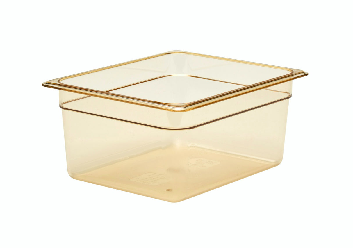 Cambro 24HP150 High Heat Food Pan  1/2 Size 4" Deep Amber