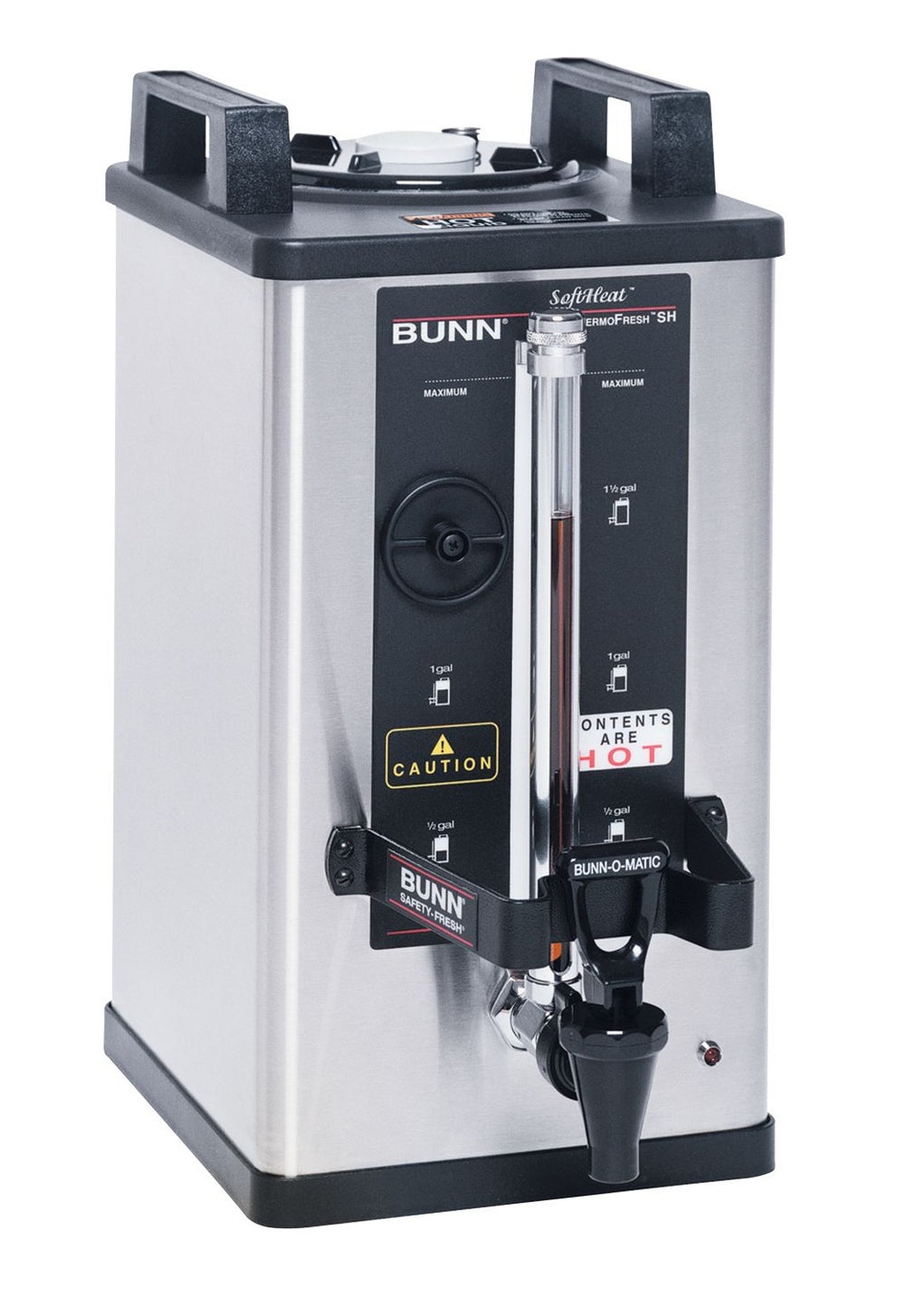 Bunn 27850.0001 Soft Heat Stainless Steel Portable Coffee Server with Brew-Thru Lid 1.5 gal. - for Single SH and Dual SH Brewers