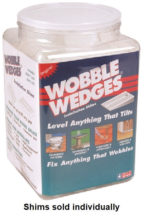 FMP 280-1176 Wobble Wedges Translucent Hard Nylon Tapered Installation Shim