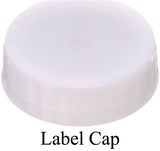 FMP 280-1802 Multi-Purpose Double-Ended FIFO Squeeze Bottle with (1) Label Cap & (1) Dispensing Cap - 12 oz. - Wide Mouth