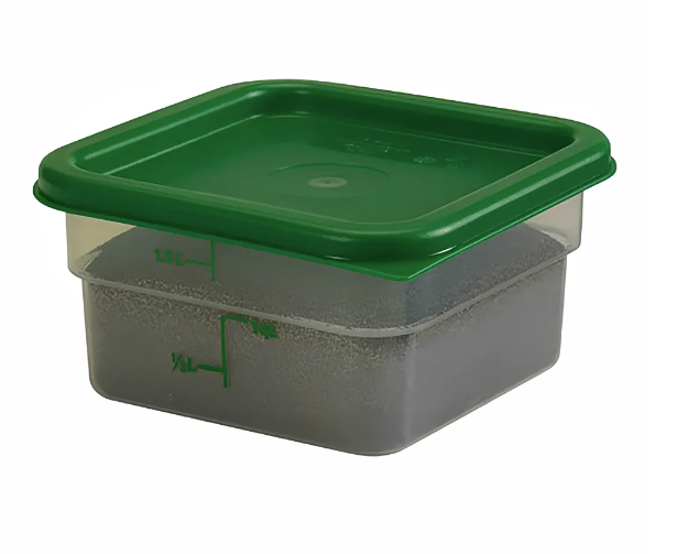 Cambro 2SFSPP190 2 qt CamSquare® Food Container - Translucent - 6ea/Case