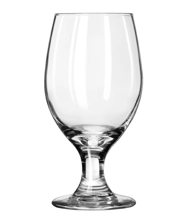 Libbey 3010 14 oz Perception One-Piece Banquet Goblet - Safedge Rim & Foot