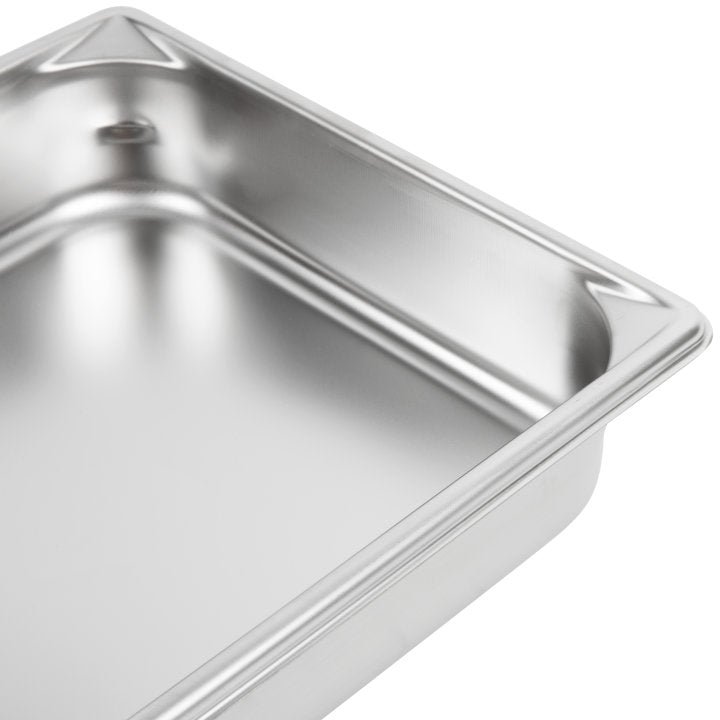 Vollrath 30222 Super Pan V Anti-Jam Stainless Steel Steam Table Food Pan 2-1/2" Deep - 1/2 Size