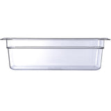 Carlisle 3066107 StorPlus Polycarbonate Food Pan 4" Deep - 1/3 Size - Clear