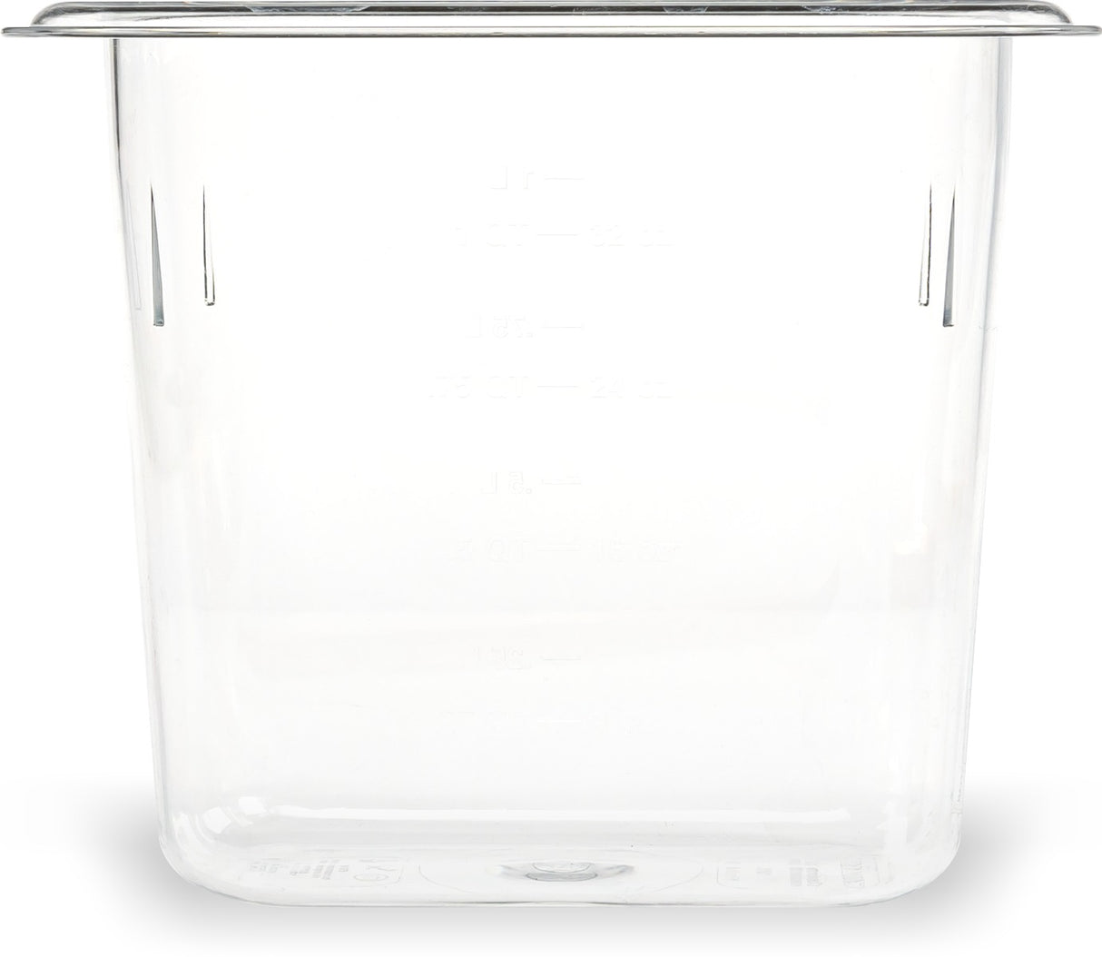 Carlisle 3068807 StorPlus Polycarbonate Food Pan 6" Deep - 1/9 Size - Clear