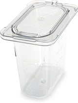 Carlisle 3068807 StorPlus Polycarbonate Food Pan 6" Deep - 1/9 Size - Clear