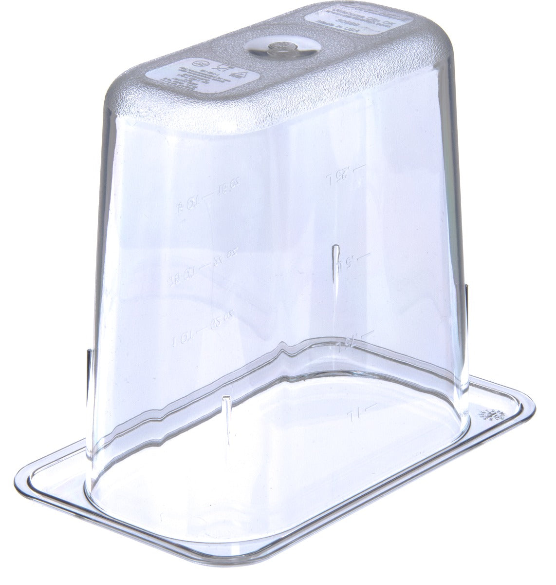 Carlisle 3068807 StorPlus Polycarbonate Food Pan 6" Deep - 1/9 Size - Clear