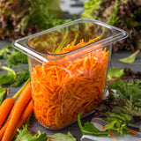 Carlisle 3068807 StorPlus Polycarbonate Food Pan 6" Deep - 1/9 Size - Clear