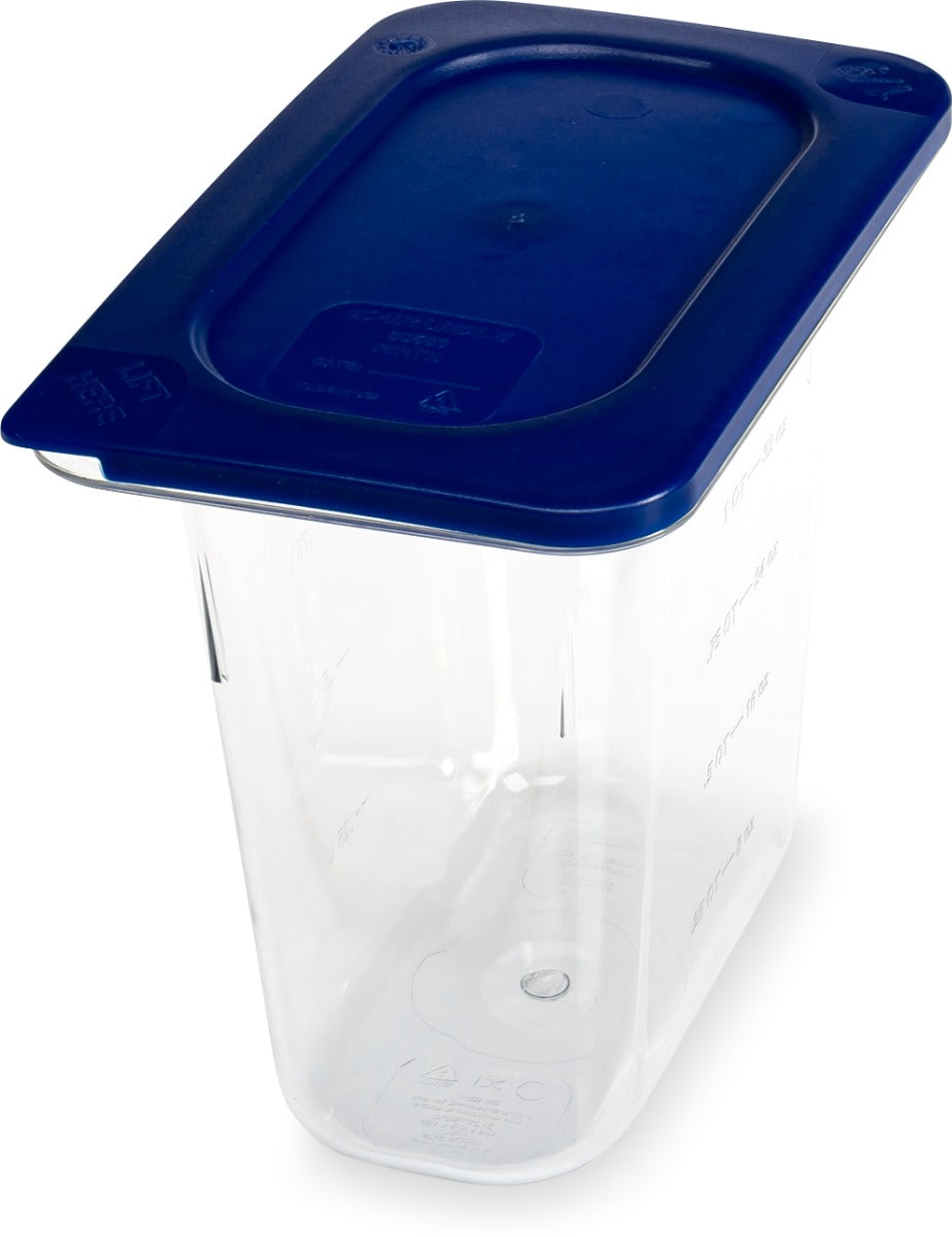 Carlisle 3068807 StorPlus Polycarbonate Food Pan 6" Deep - 1/9 Size - Clear