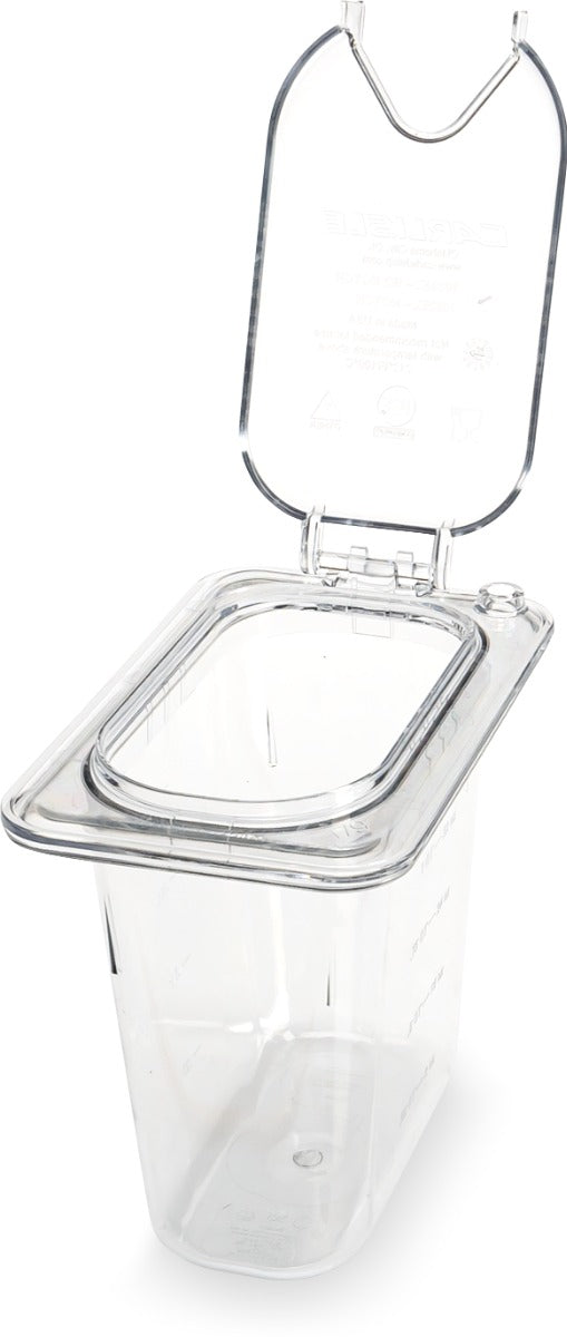 Carlisle 3068807 StorPlus Polycarbonate Food Pan 6" Deep - 1/9 Size - Clear