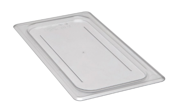 Cambro 30CWC135 Camwear Food Pan Cover - 1/3 Size, Flat, Clear - 6/Case