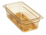 Cambro 30HPD150 H-Pan High Heat Food Pan Drain Tray - 1/3 Size - Amber