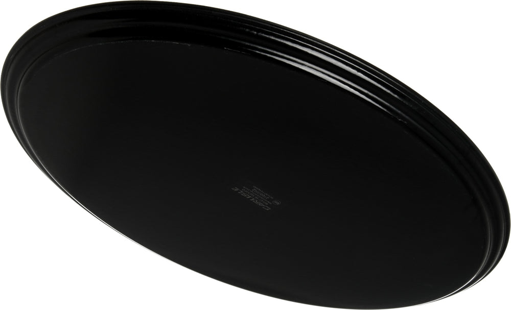 Carlisle 3100GR2004 Griptite 2 Fiberglass Oval Serving Tray 31-1/2" - Black
