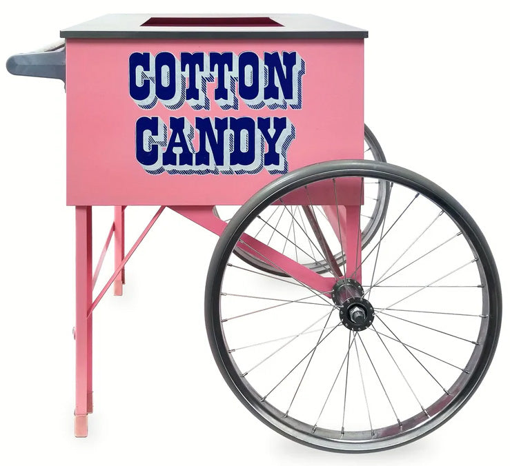 Gold Medal 3149 Cotton Candy Pinkie Floss Cart with Word Graphics 20"L x 20"W x 38"H