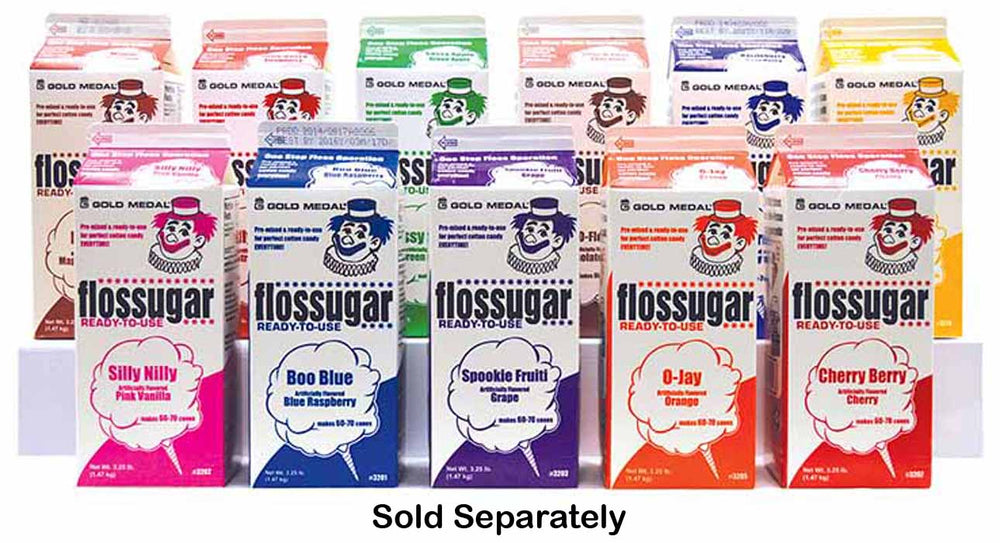 Gold Medal 3201 Flossugar Cotton Candy Floss Sugar 1/2 gal. - Boo Blue (Blue Raspberry)