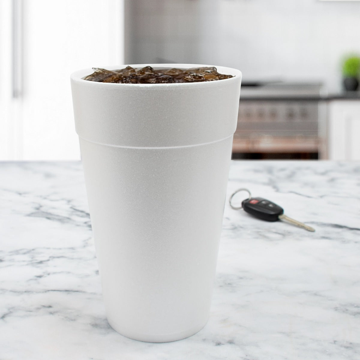 Dart 32TJ32 Insulated Foam Cup 32 oz (Case of 300) Restaurant Disposable Foam Cup