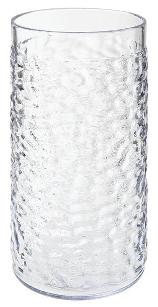 GET 3316-CL Waikiki SAN Plastic Hammered Textured Tumbler 16 oz. - Clear - 72/Case