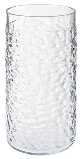 GET 3316-CL Waikiki SAN Plastic Hammered Textured Tumbler 16 oz. - Clear - 72/Case