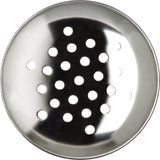 Carlisle 331907 Fluted Plastic Cheese Shaker with Stainless Steel Perforated Top 12 oz. - Clear