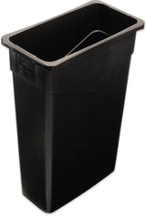 Carlisle 34202303 Carlisle TrashCan 23Gal Rectangular Plastic Black