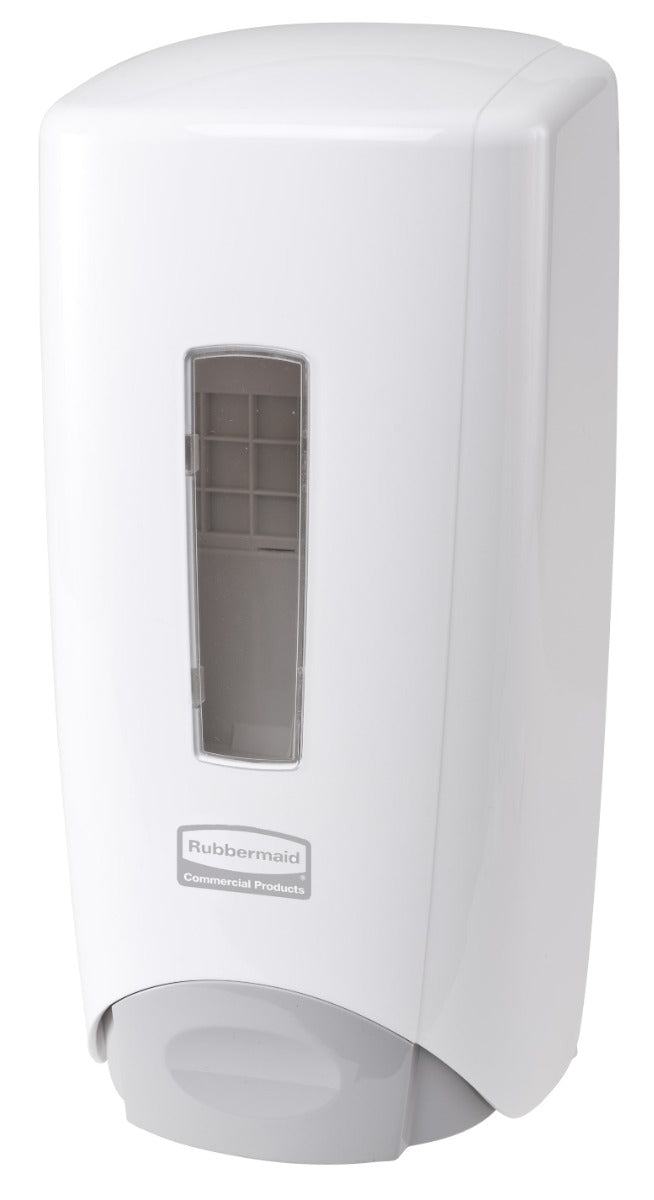 Rubbermaid 3486591 Flex Wall Mount Manual Skin Care Dispenser for Foam or Liquid Hand Soap 1000/1300 ml - White