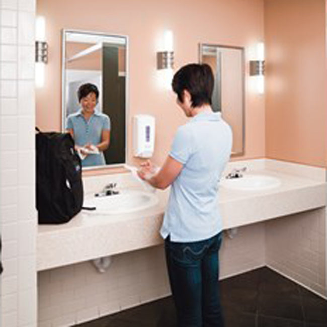 Rubbermaid 3486591 Flex Wall Mount Manual Skin Care Dispenser for Foam or Liquid Hand Soap 1000/1300 ml - White