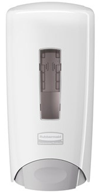 Rubbermaid 3486591 Flex Wall Mount Manual Skin Care Dispenser for Foam or Liquid Hand Soap 1000/1300 ml - White