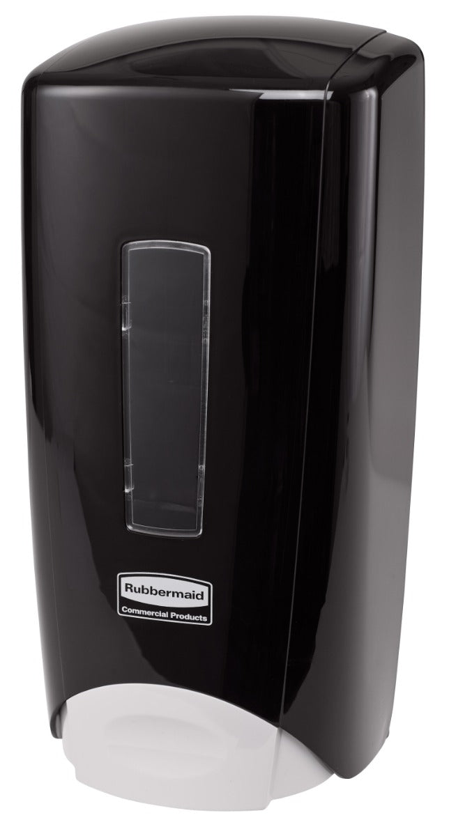 Rubbermaid 3486592 Flex Wall Mount Manual Skin Care Dispenser for Foam or Liquid Hand Soap 1000/1300 ml - Black