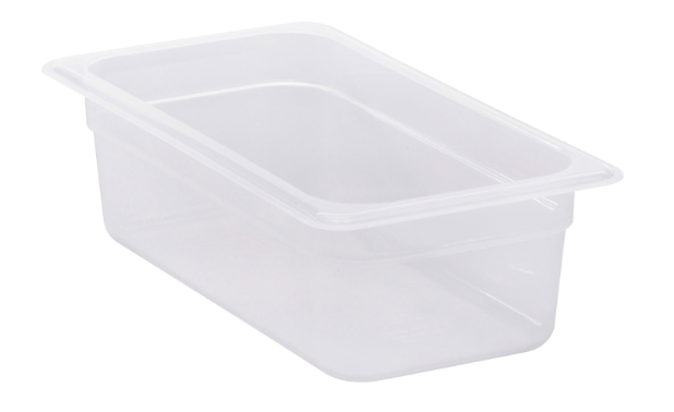 Cambro 34CW148 Camwear Plastic Food Pan 4"Deep - 1/3 Size - White - 6/Case
