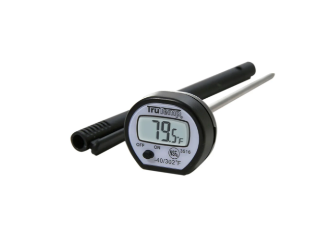 Taylor 3516FS Digital Instant Read Thermometer w/ 3 1/5" Stem, -40 to 302 Degrees F - 6ea/Case