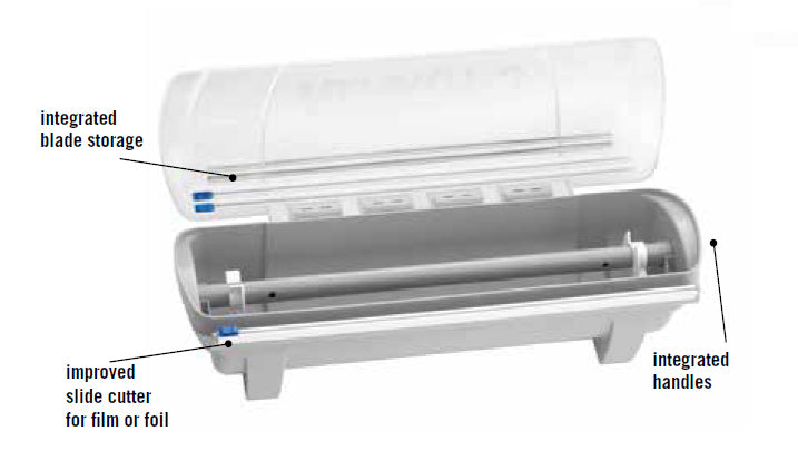 TableCraft KK3 KenKut 3 Plastic Film & Foil Dispenser - for 12" to 18" Rolls