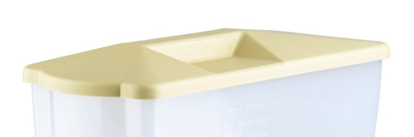 TableCraft 356C Polypropylene Replacement Dispenser Cover - for Slimline Beverage Dispensers (356DP & TW33DP) - Almond