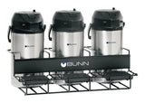 Bunn 35728.0002 UNIV-3 APR Universal Airpot Rack - Holds up to 3 Portable Airpots