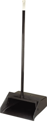 Carlisle 36141003 12" Lobby Dust Pan - Metal Handle, Black