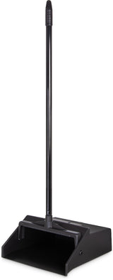 Carlisle 36141003 12" Lobby Dust Pan - Metal Handle, Black
