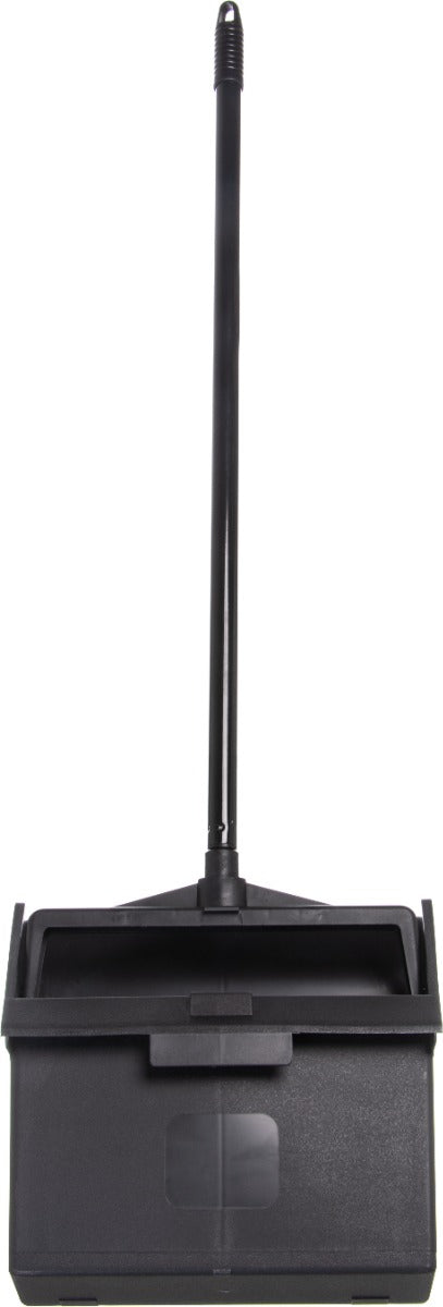 Carlisle 36141003 12" Lobby Dust Pan - Metal Handle, Black