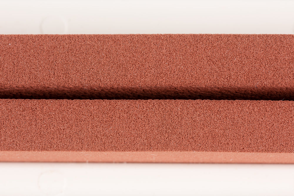 Carlisle 36692200 Flo-Pac Red Double Moss Foam Rubber Floor Squeegee (Head Only) with White Plastic Frame 22"