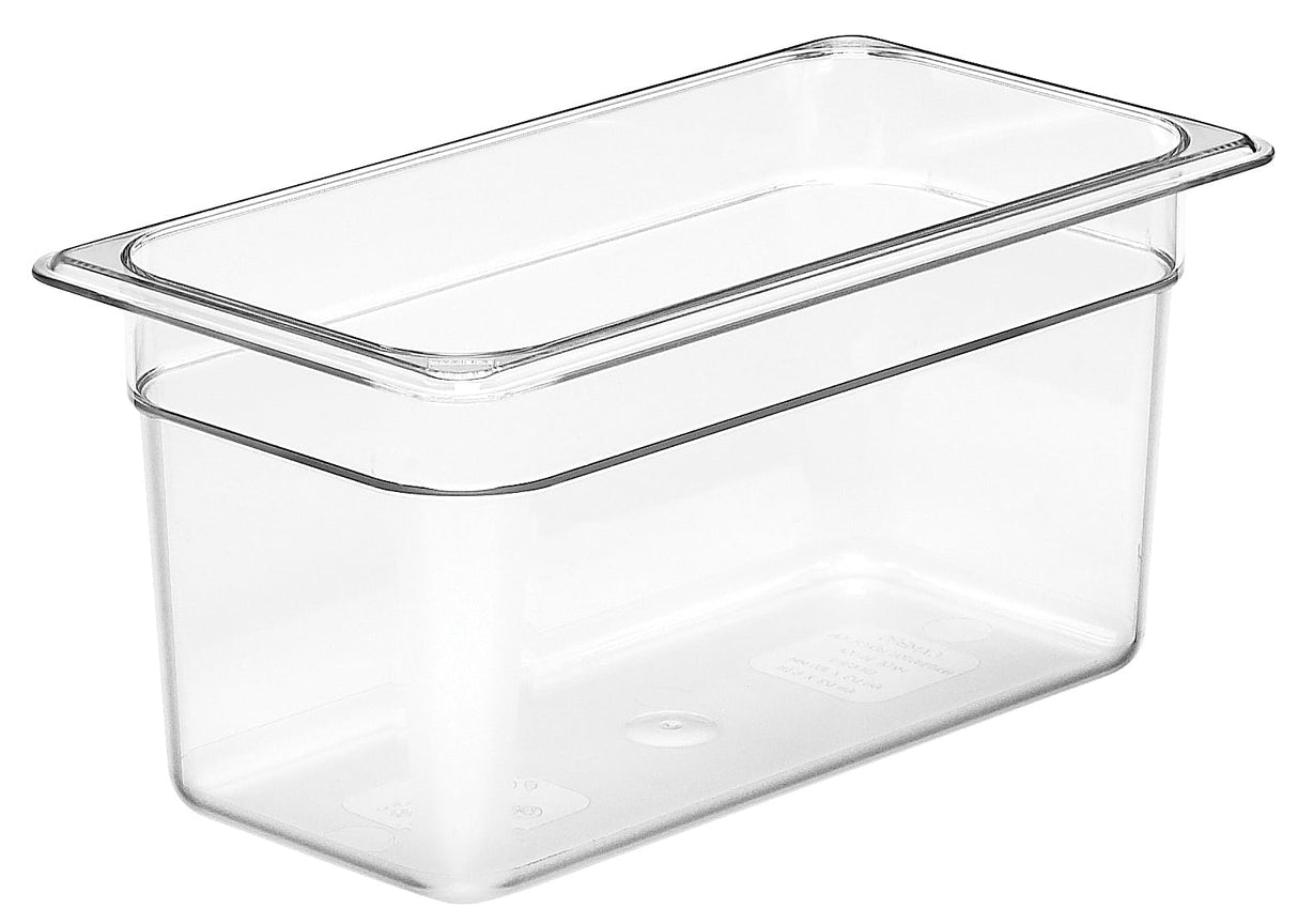 Cambro 36CW135 Camwear Polycarbonate Food Pan 6" Deep - 1/3 Size - Clear