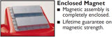 Golden 3750 The Chute II Flatware Retriever Lid for 32 & 44 Gal. Round Cans - Red