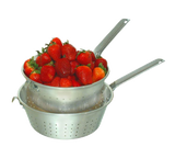 Town 37908H Aluminum Utility Strainer with 8" dia. x 3" Deep Perforated Bowl, Hook and Straight Handle