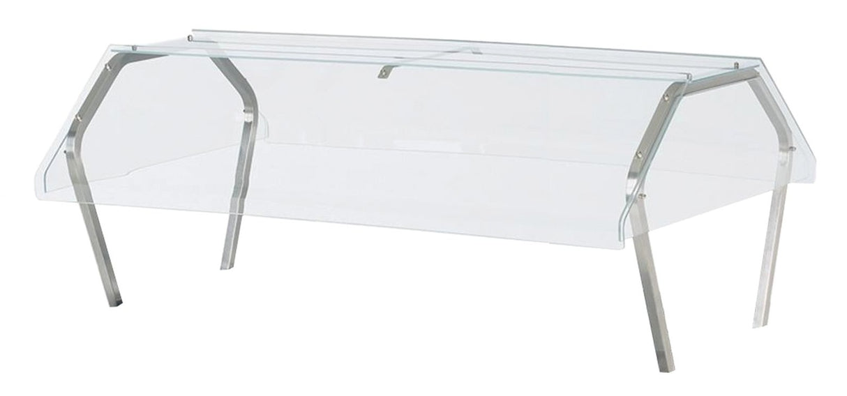 Vollrath 38064 ServeWell Plexiglass Buffet Breath Guard 61-1/4" - for 4-Well / Pan Hot or Cold Food Tables