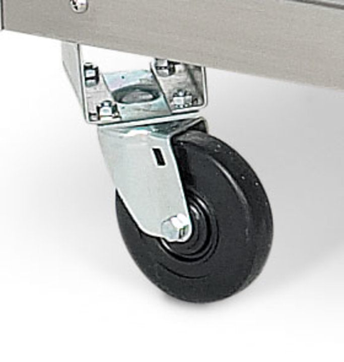 Vollrath 38099 ServeWell Swivel Plate Caster Set 4" - for Food Tables and Utility Tables - 4/set (2 w/ Brakes)